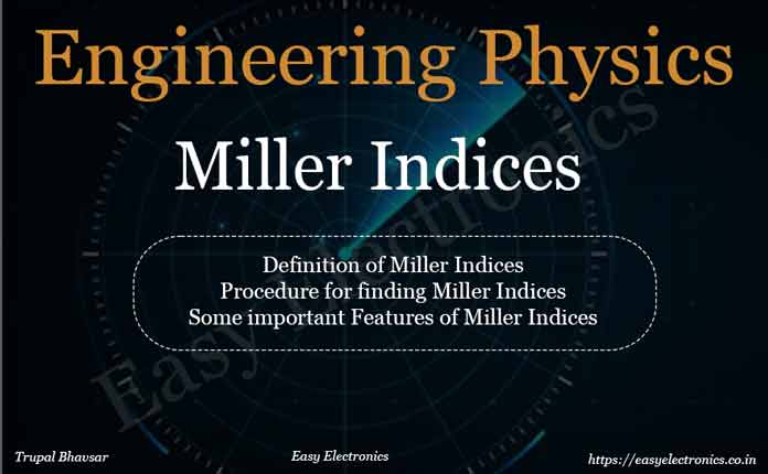 Miller Indices-Procedure For Finding And Important Features